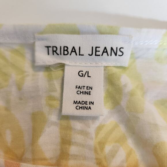 Tribal Jeans Woman's Large Sleeveless Top Animal Print New Without Tags - Picture 5 of 7